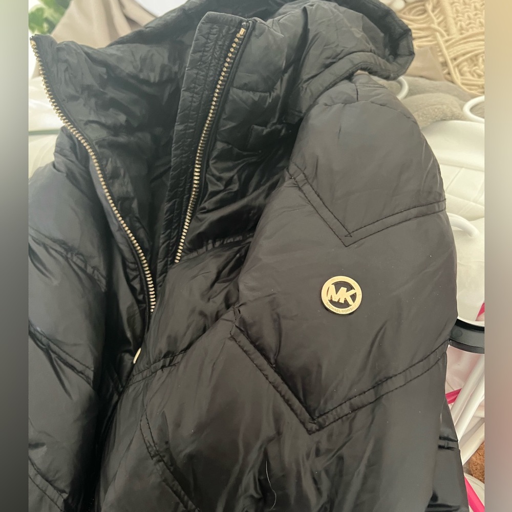Black and gold Michael Kors coat